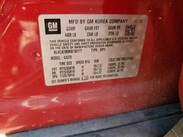 Photo 14 from auction – 2019 BUICK ENCORE PREFERRED with VIN KL4CJESB9KB790177
