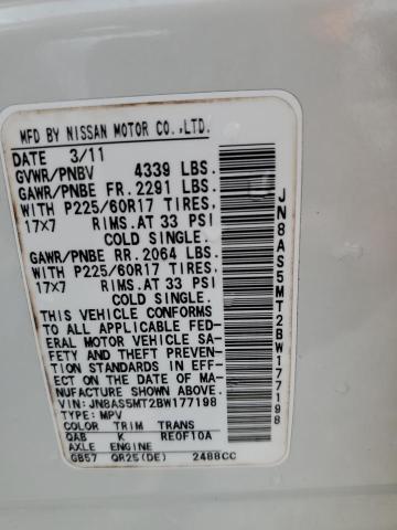 Photo 14 from auction – 2011 NISSAN ROGUE S with VIN JN8AS5MT2BW177198