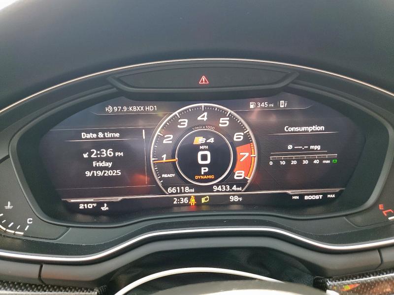 Photo 9 from auction – 2018 AUDI S4 PRESTIG with VIN WAUC4AF45JA011568