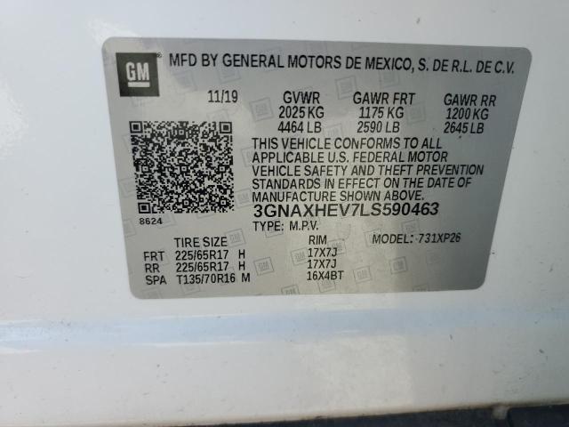Photo 14 from auction – 2020 CHEVROLET EQUINOX LS with VIN 3GNAXHEV7LS590463
