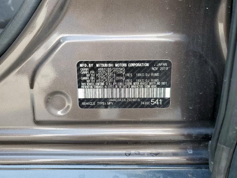 Photo 14 from auction – 2020 MITSUBISHI OUTLANDER with VIN JA4AD3A33LZ024614