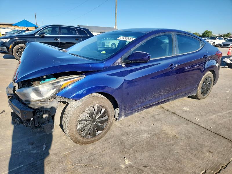 HYUNDAI ELANTRA SE 2014 with VIN 5NPDH4AE1EH511352 - Photo from auction