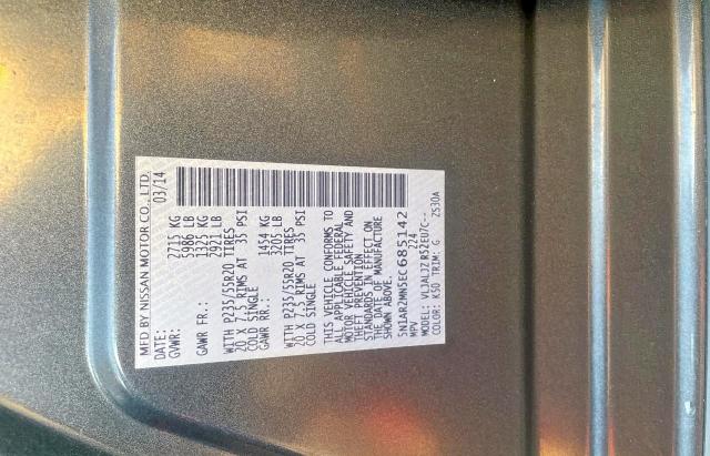Photo 10 from auction – 2014 NISSAN PATHFINDER with VIN 5N1AR2MN5EC685142