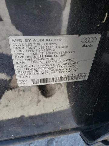 Photo 14 from auction – 2012 AUDI Q7 PREMIUM with VIN WA1LMAFE7CD008789