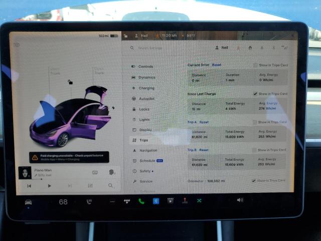 Photo 9 from auction – 2019 TESLA MODEL 3 with VIN 5YJ3E1EA3KF476091