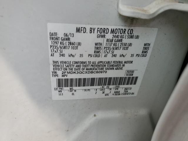Photo 14 from auction – 2013 FORD EDGE SE with VIN 2FMDK3GCXDBC60970