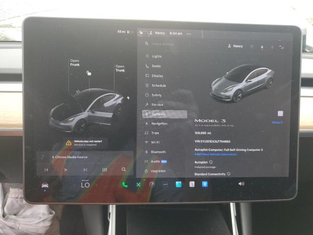 Photo 9 from auction – 2020 TESLA MODEL 3 with VIN 5YJ3E1EA3LF704883