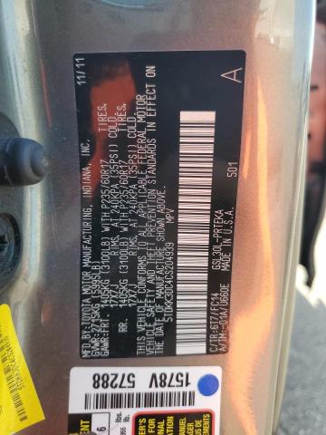 Photo 14 from auction – 2012 TOYOTA SIENNA LE with VIN 5TDKK3DC4CS204939