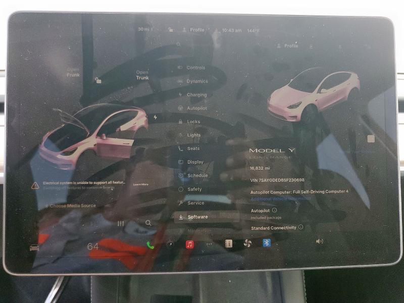 Photo 9 from auction – 2025 TESLA MODEL Y with VIN 7SAYGDED8SF230698
