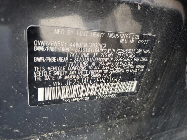 Photo 14 from auction – 2014 SUBARU FORESTER 2.5I PREMIUM with VIN JF2SJAEC2EH471642