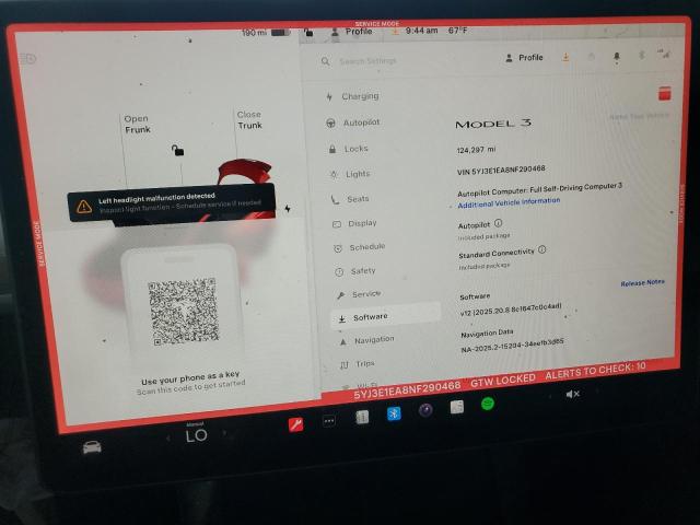 Photo 9 from auction – 2022 TESLA MODEL 3 with VIN 5YJ3E1EA8NF290468