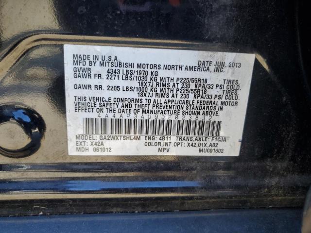 Photo 14 from auction – 2013 MITSUBISHI OUTLANDER with VIN 4A4AP3AU9DE023832