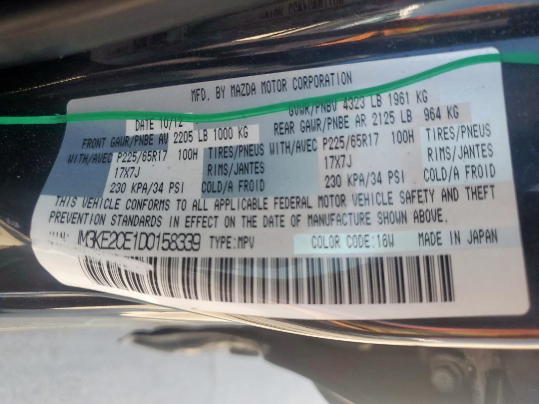 Photo 14 from auction – 2013 MAZDA CX-5 TOURI with VIN JM3KE2CE1D0158339
