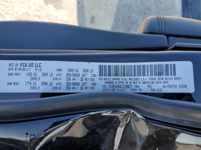 Photo 14 from auction – 2020 DODGE DURANGO GT with VIN 1C4RDHDG4LC129671