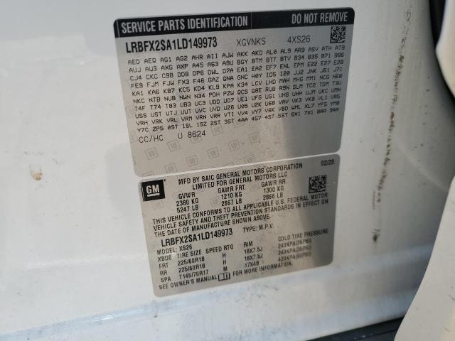 Photo 14 from auction – 2020 BUICK ENVISION E with VIN LRBFX2SA1LD149973