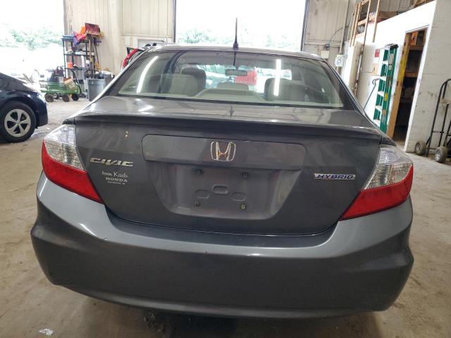 Photo 6 from auction – 2012 HONDA CIVIC HYBR with VIN JHMFB4F3XCS001385