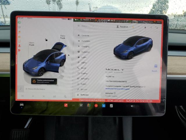 Foto 9 de la subasta – 2024 TESLA MODEL Y con VIN 7SAYGDEDXRA319132
