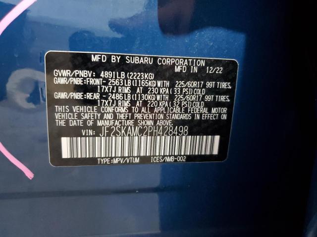 Photo 14 from auction – 2023 SUBARU FORESTER WILDERNESS with VIN JF2SKAMC2PH428498