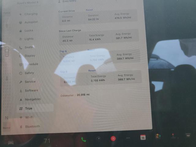 Photo 9 from auction – 2023 TESLA MODEL X with VIN 7SAXCDE57PF386951