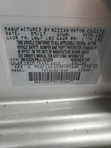 Photo 14 from auction – 2018 NISSAN VERSA NOTE with VIN 3N1CE2CP9JL355629