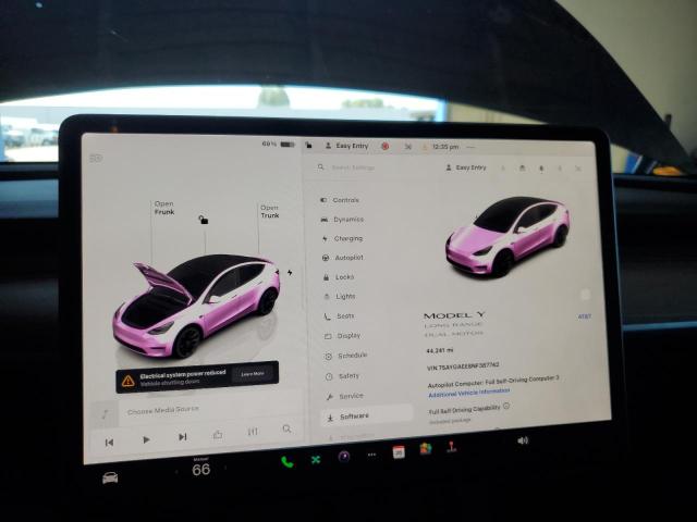 Photo 9 from auction – 2022 TESLA MODEL Y with VIN 7SAYGAEE8NF387742