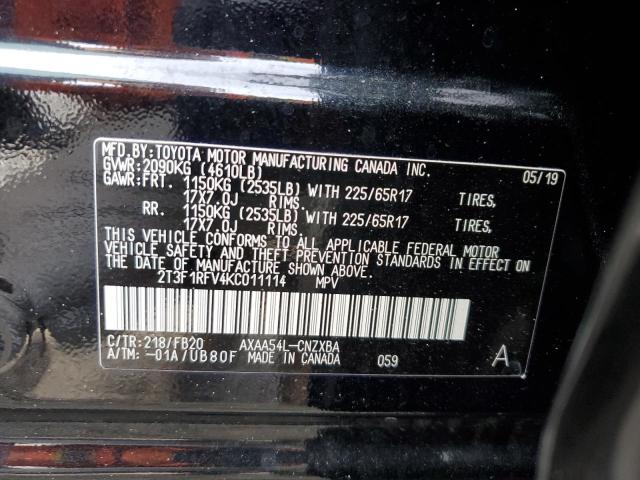 Photo 14 from auction – 2019 TOYOTA RAV4 LE with VIN 2T3F1RFV4KC011114