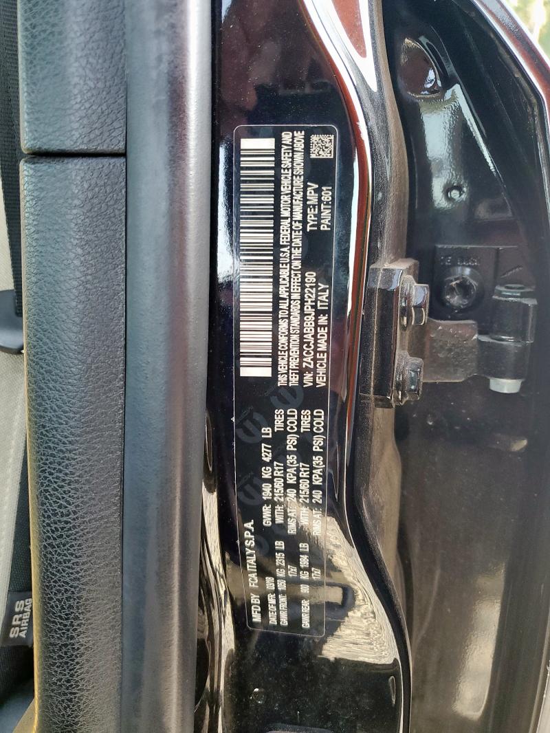 Photo 14 from auction – 2018 JEEP RENEGADE L with VIN ZACCJABB9JPH22190