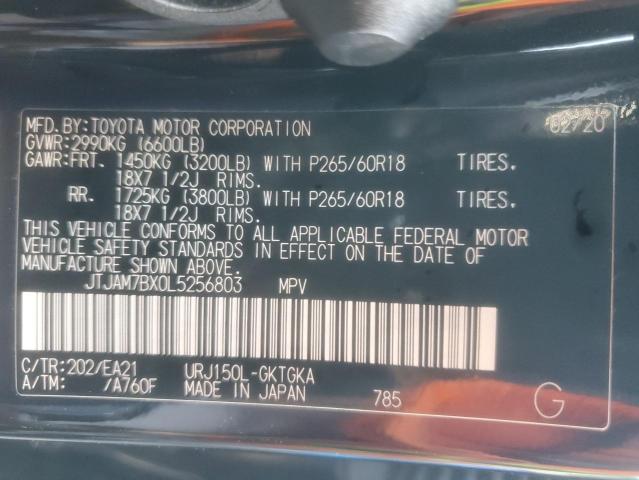 Photo 14 from auction – 2020 LEXUS GX 460 PRE with VIN JTJAM7BX0L5256803
