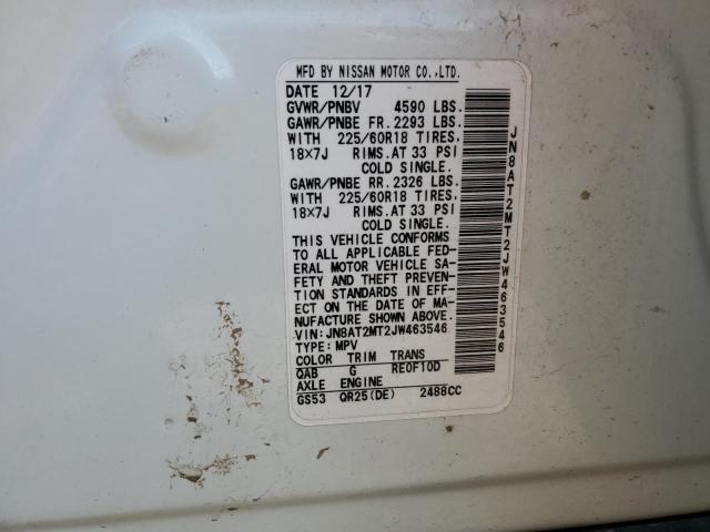 Photo 14 from auction – 2018 NISSAN ROGUE S with VIN JN8AT2MT2JW463546