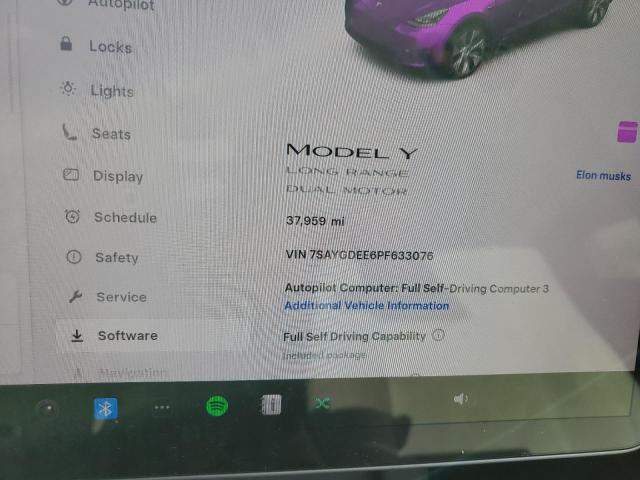 Photo 9 from auction – 2023 TESLA MODEL Y with VIN 7SAYGDEE6PF633076