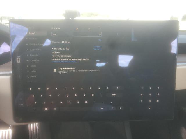 Photo 9 from auction – 2023 TESLA MODEL S with VIN 5YJSA1E54PF519015