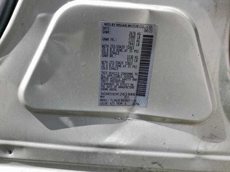 Photo 14 from auction – 2023 NISSAN PATHFINDER with VIN 5N1DR3CB1PC261986