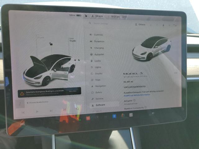 Photo 9 from auction – 2019 TESLA MODEL 3 with VIN 5YJ3E1EA7KF430781