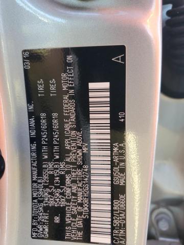 Photo 14 from auction – 2016 TOYOTA HIGHLANDER with VIN 5TDKKRFH2GS142748