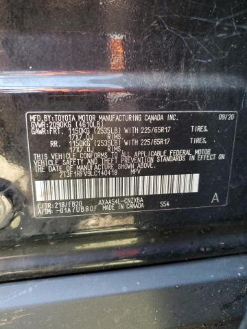 Photo 14 from auction – 2020 TOYOTA RAV4 LE with VIN 2T3F1RFV9LC140418