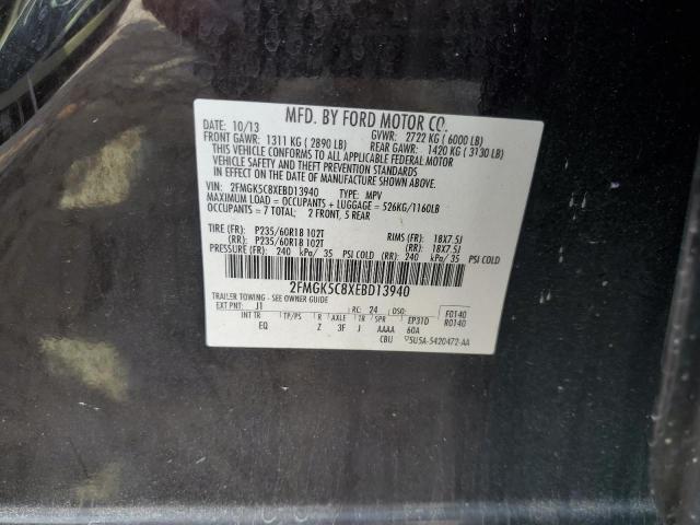 Photo 14 from auction – 2014 FORD FLEX SEL with VIN 2FMGK5C8XEBD13940