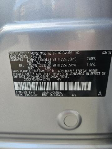 Photo 10 from auction – 2016 TOYOTA RAV4 LIMIT with VIN 2T3DFREV6GW46210