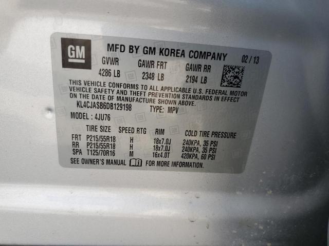 Photo 14 from auction – 2013 BUICK ENCORE with VIN KL4CJASB6DB129198