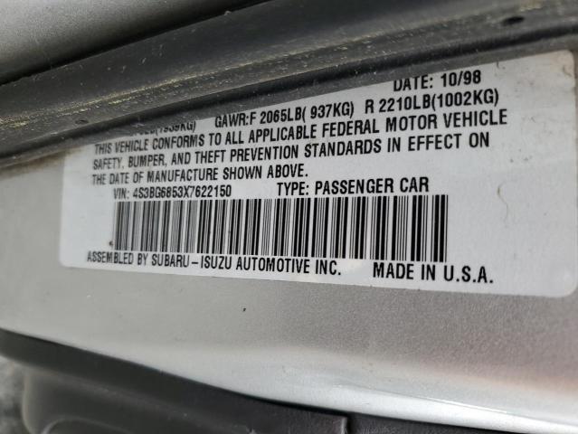 Photo 14 from auction – 1999 SUBARU LEGACY OUT with VIN 4S3BG6853X7622150