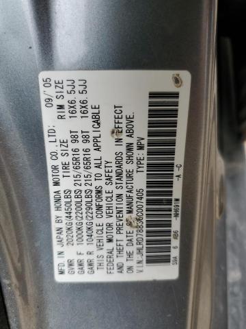 Photo 14 from auction – 2006 HONDA CR-V EX with VIN JHLRD78836C007405