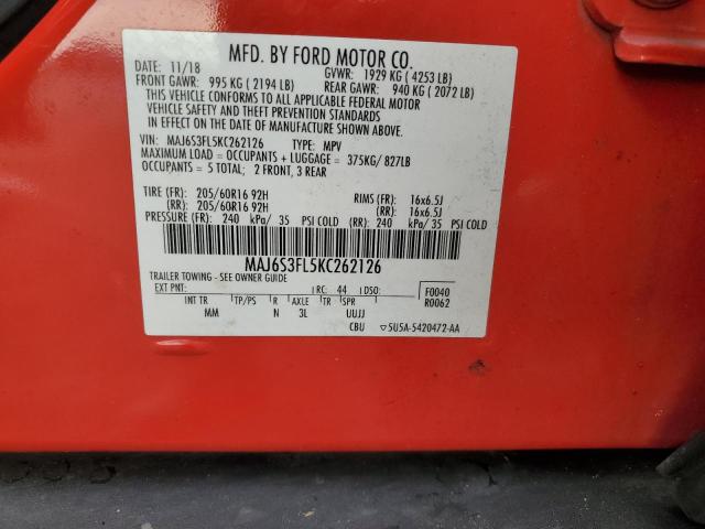 Photo 14 from auction – 2019 FORD ECOSPORT S with VIN MAJ6S3FL5KC262126