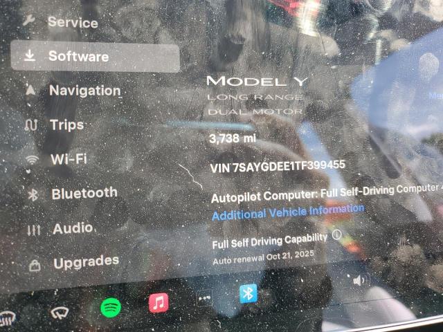 Photo 9 from auction – 2026 TESLA MODEL Y with VIN 7SAYGDEE1TF399455