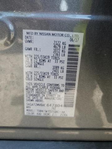 Photo 14 from auction – 2017 NISSAN ROGUE SV with VIN 5N1AT2MV6HC847804
