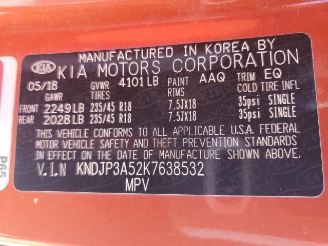 Photo 14 from auction – 2019 KIA SOUL + with VIN KNDJP3A52K7638532