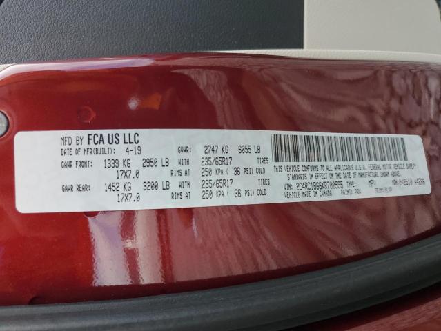 Photo 14 from auction – 2019 CHRYSLER PACIFICA T with VIN 2C4RC1BG6KR700595