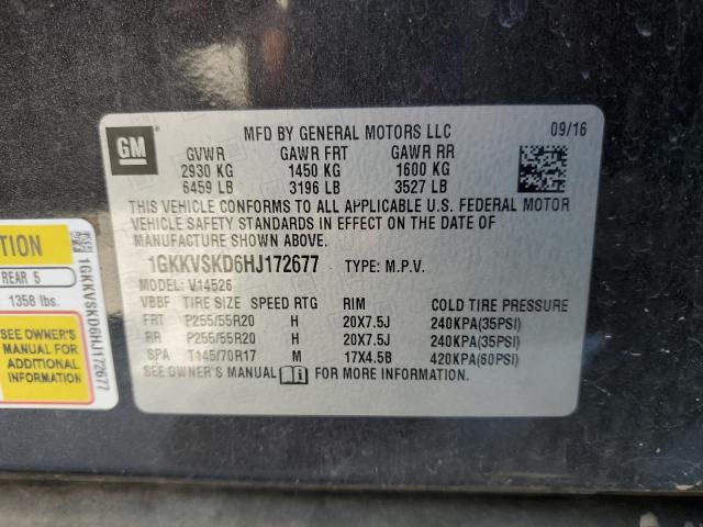 Photo 14 from auction – 2017 GMC ACADIA LIM with VIN 1GKKVSKD6HJ172677