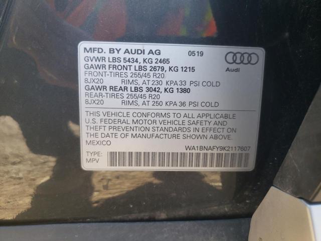 Photo 14 from auction – 2019 AUDI Q5 PREMIUM with VIN WA1BNAFY9K2117607