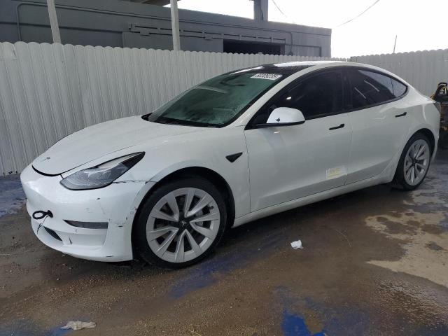 TESLA MODEL 3 2021 with VIN 5YJ3E1EAXMF045556 - Photo from auction