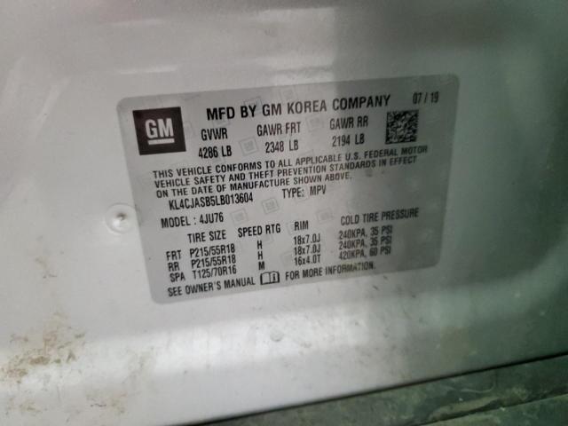 Photo 14 from auction – 2020 BUICK ENCORE PRE with VIN KL4CJASB5LB013604