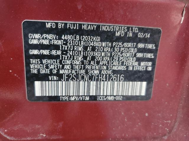 Photo 14 from auction – 2015 SUBARU FORESTER 2 with VIN JF2SJCNC7FH412616